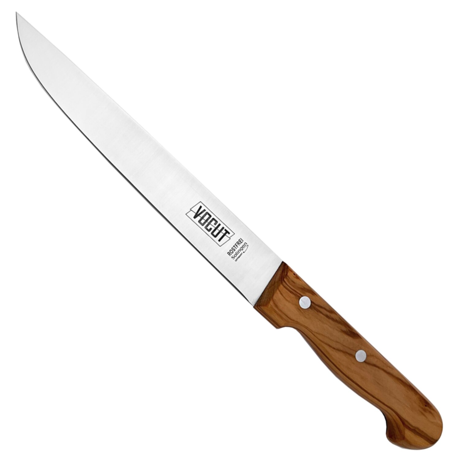 VOCut Fleischmesser Solingen 20 cm Olivenholzgriff Klinge Rostfrei Kochmesser