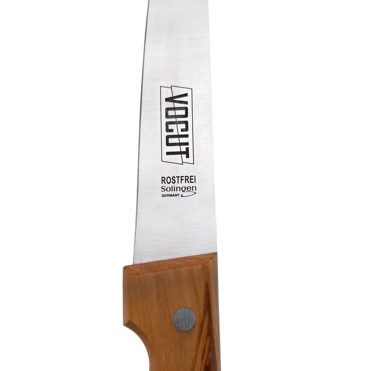 VOCut Fleischmesser Solingen 20 cm Olivenholzgriff Klinge Rostfrei Kochmesser