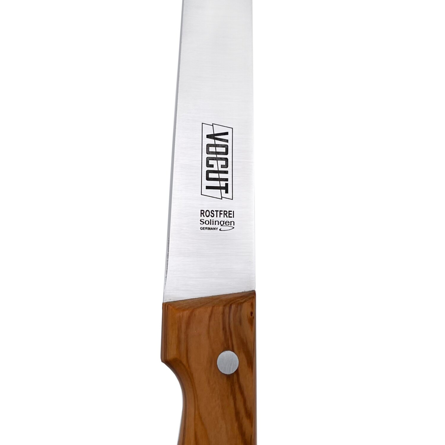 VOCut Kochmesser Solingen 15 cm Olivenholzgriff Klinge Rostfrei Fleischmesser