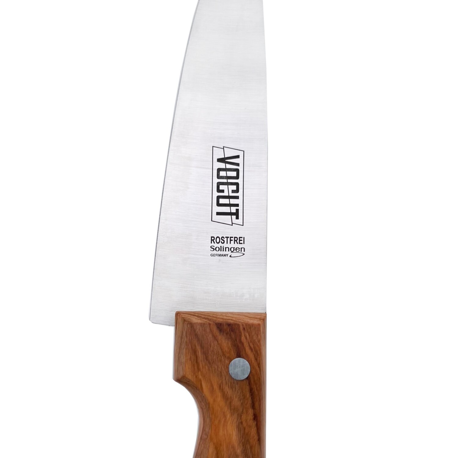 VOCut Kochmesser Solingen 15,5 cm Olivenholzgriff Rostfrei Allzweckmesser