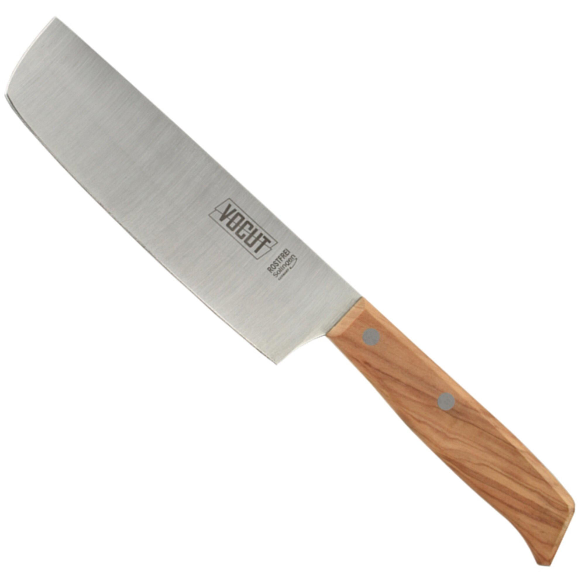 VOCUT Nakiri Messer Solingen 17cm Klinge Olivenholzgriff...