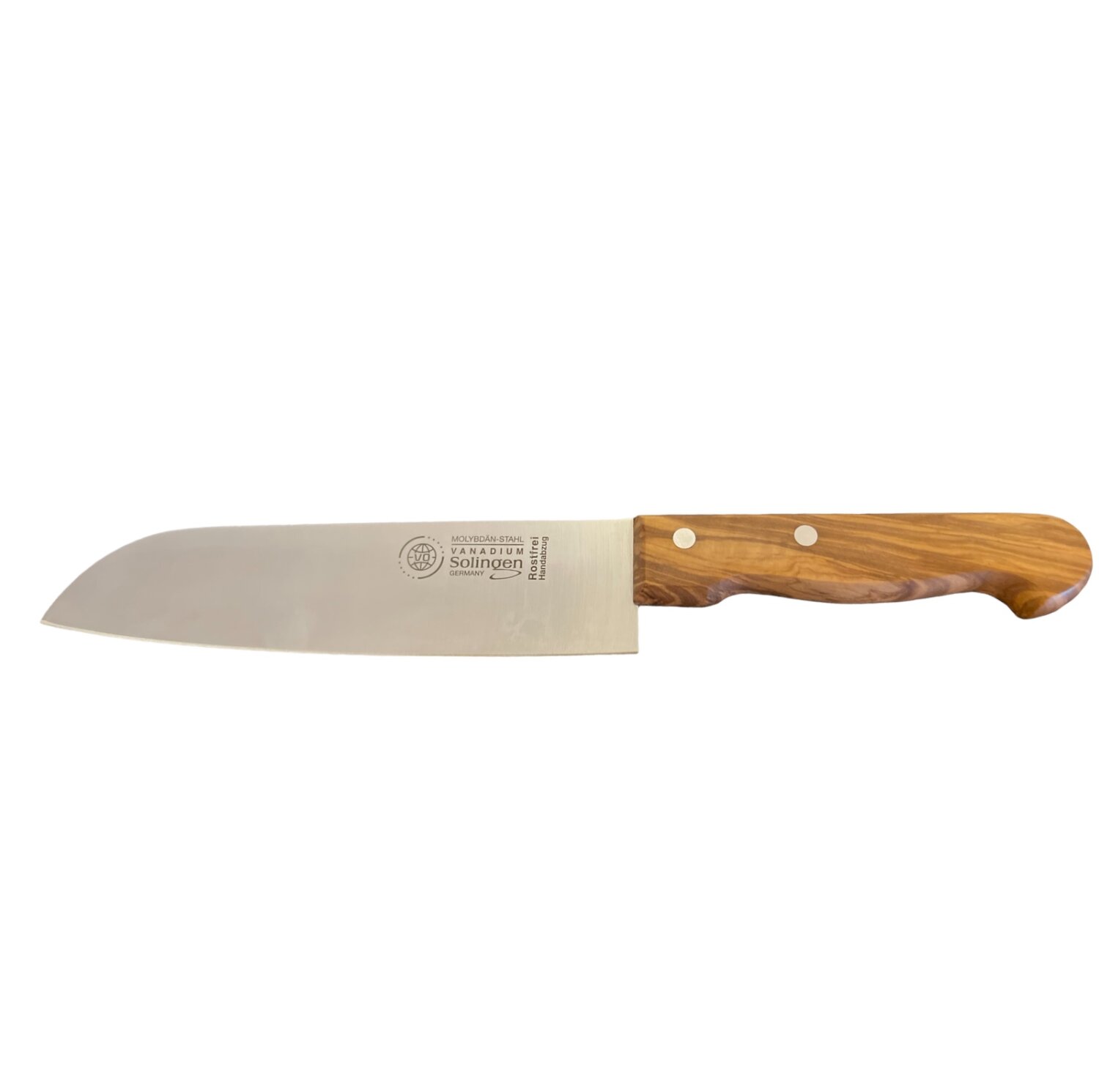 Messerset Solingen Küchenmesser 4er Set Olivenholz Kochmesser Brotmesser Santoku