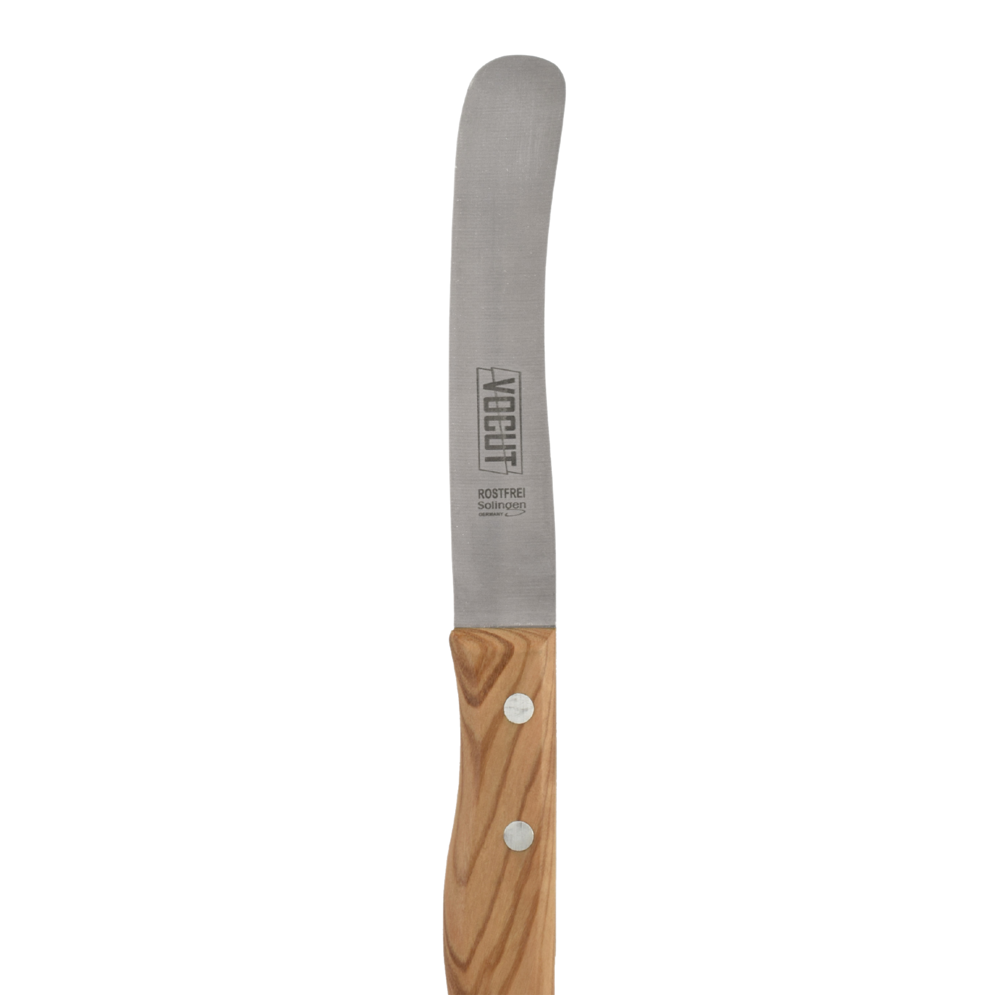 VOCut Brötchenmesser Solingen Buckelsmesser 11cm Olivenholzgriff Edelstahlklinge