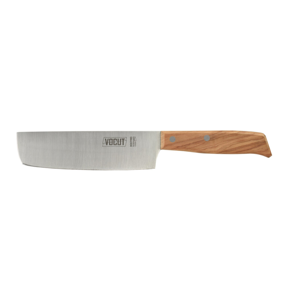 Kochmesser Solingen Fleischmesser Küchenmesser Gemüse Santoku Olivenholz VOCut