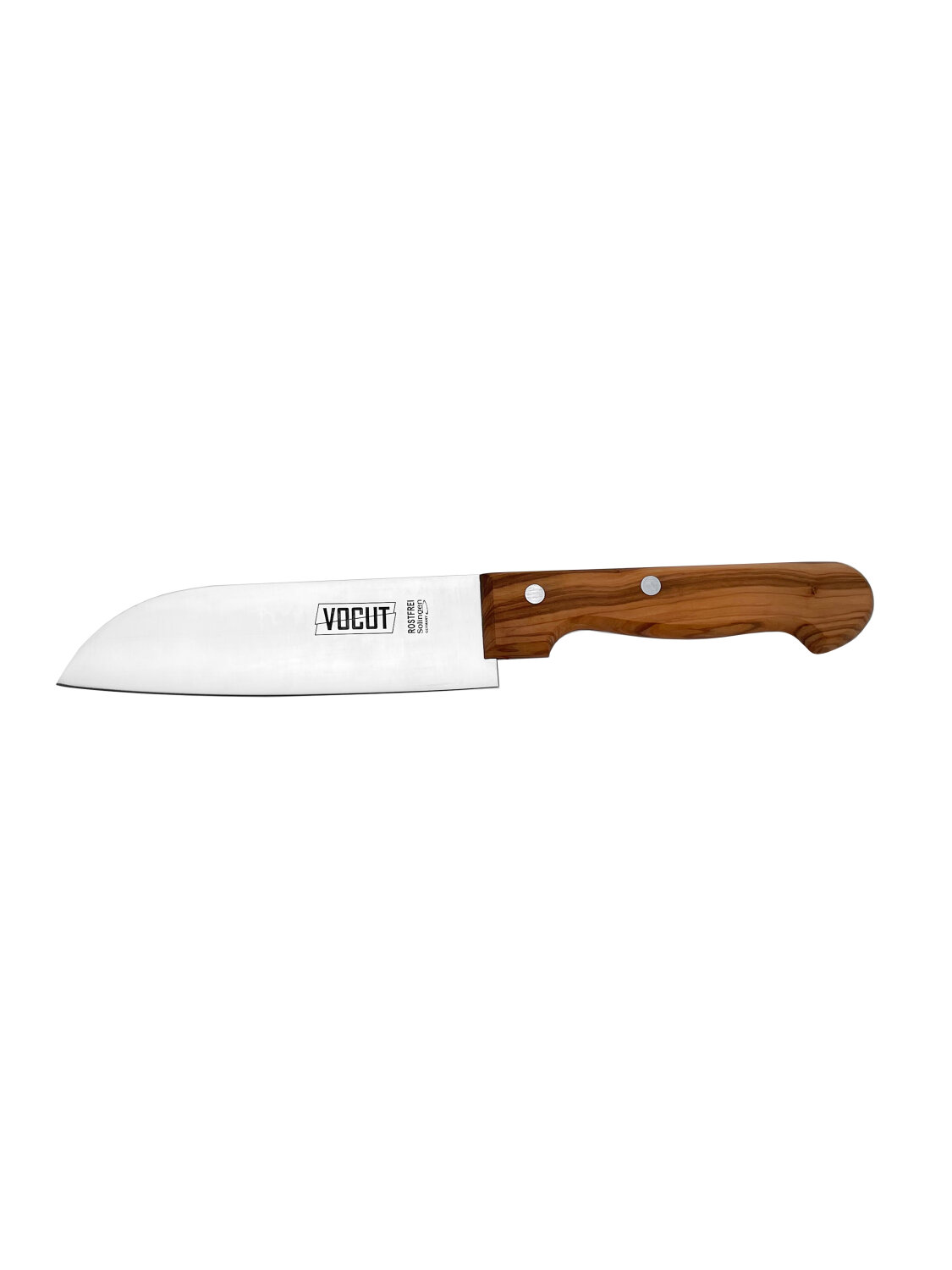 Kochmesser Solingen Fleischmesser Küchenmesser Gemüse Santoku Olivenholz VOCut