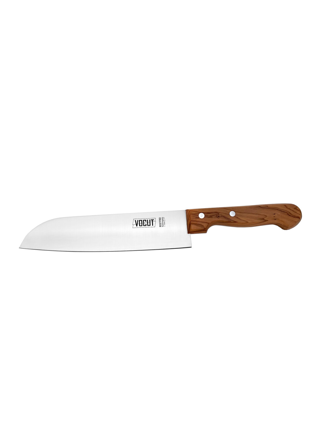 Kochmesser Solingen Fleischmesser Küchenmesser Gemüse Santoku Olivenholz VOCut