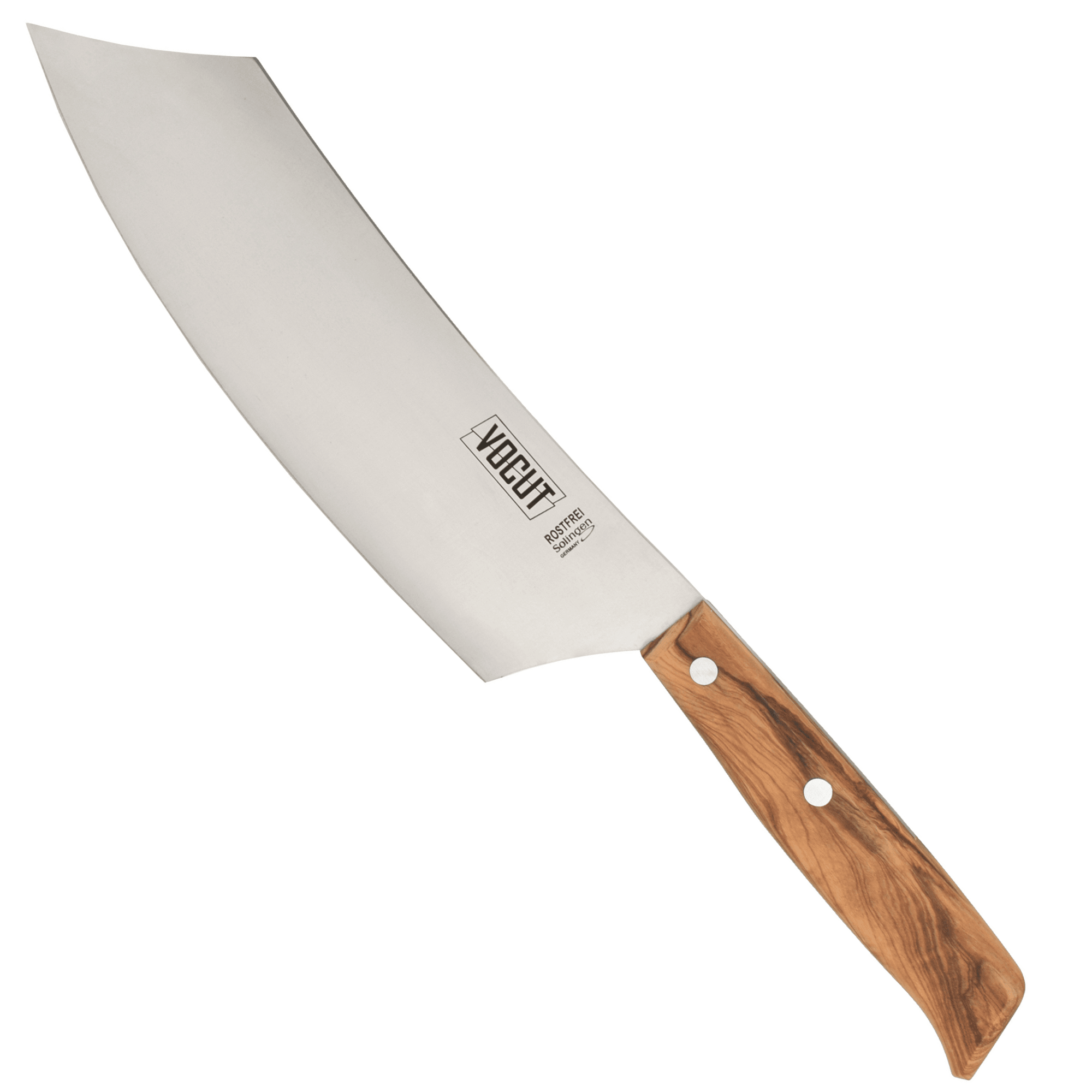 VOCUT BBQ Messer 22 cm aus Solingen mit Olivenholzgriff...