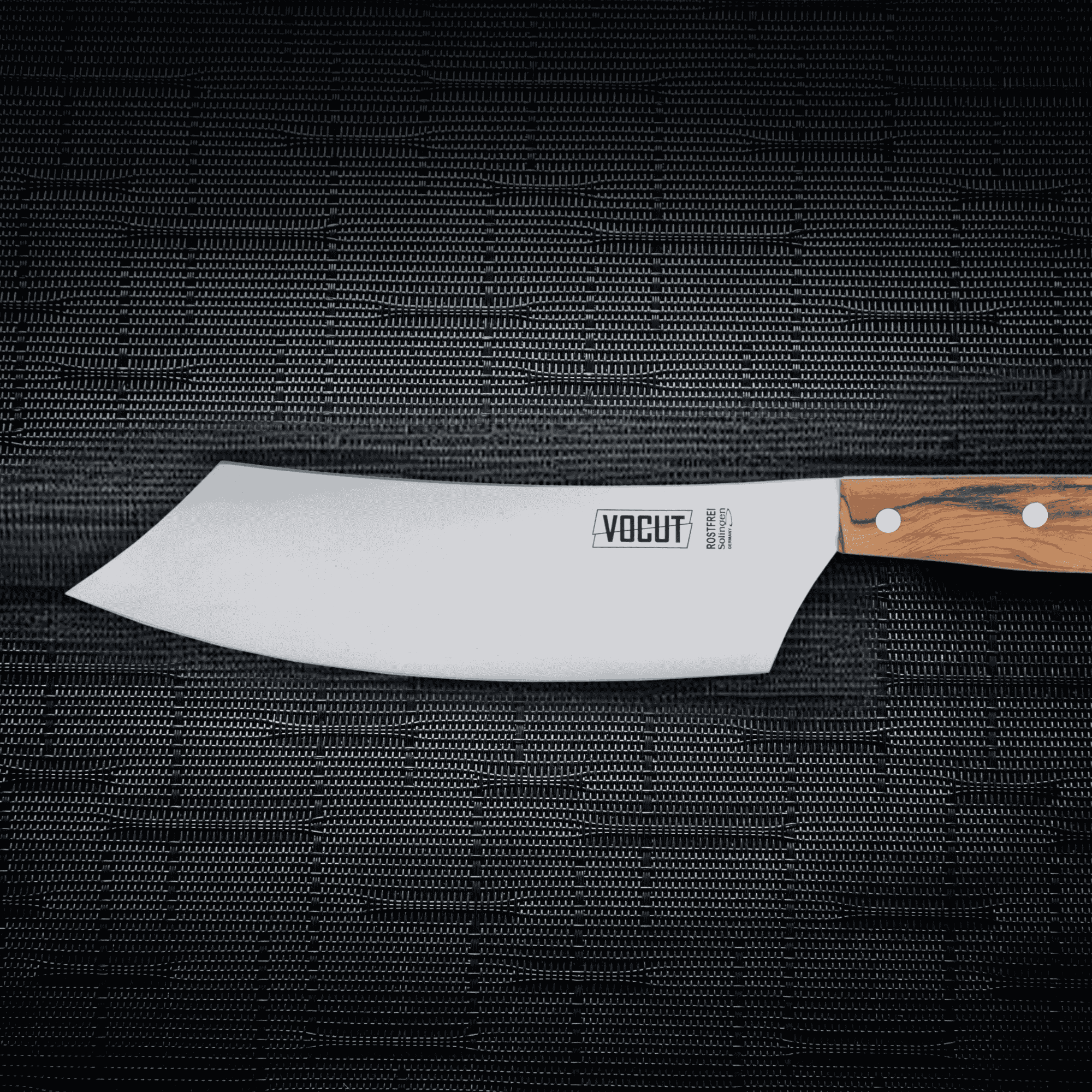 VOCUT BBQ Messer 22 cm aus Solingen mit Olivenholzgriff...