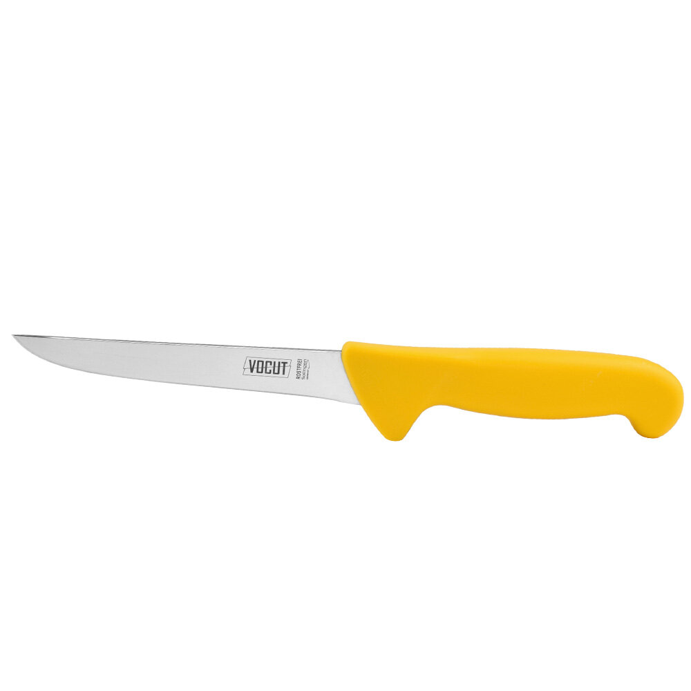 VOCut Ausbeinmesser 15 cm gerade Solingen Rostfrei Kunststoffgriff, gelb
