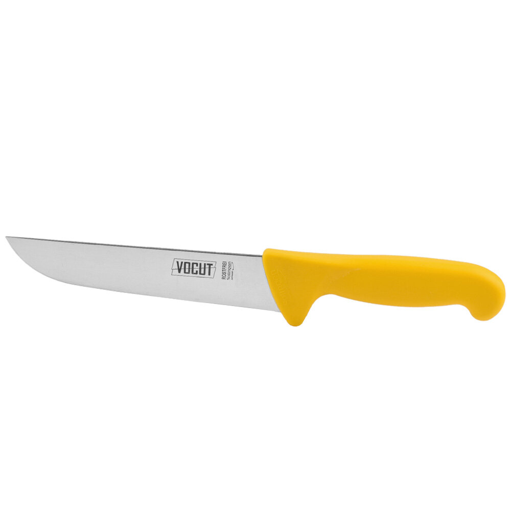 VOCut Schlachtmesser 17,5 cm  Solingen Rostfrei Kunststoffgriff, gelb