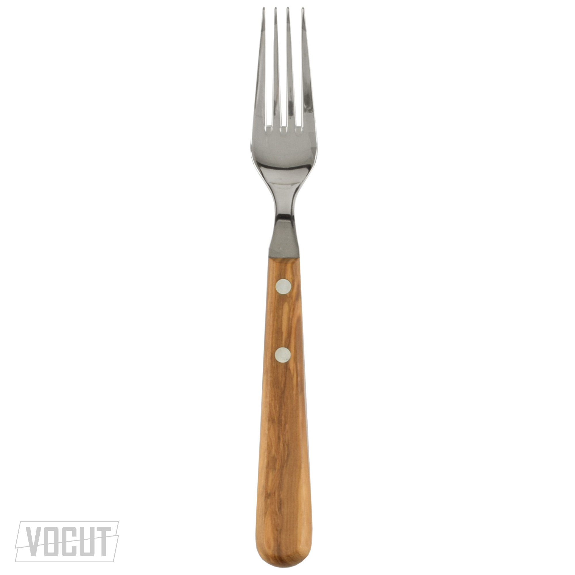 VOCut Steak Besteck Edelstahl 18/8 rostfrei Olivenholzgriff Besteckset