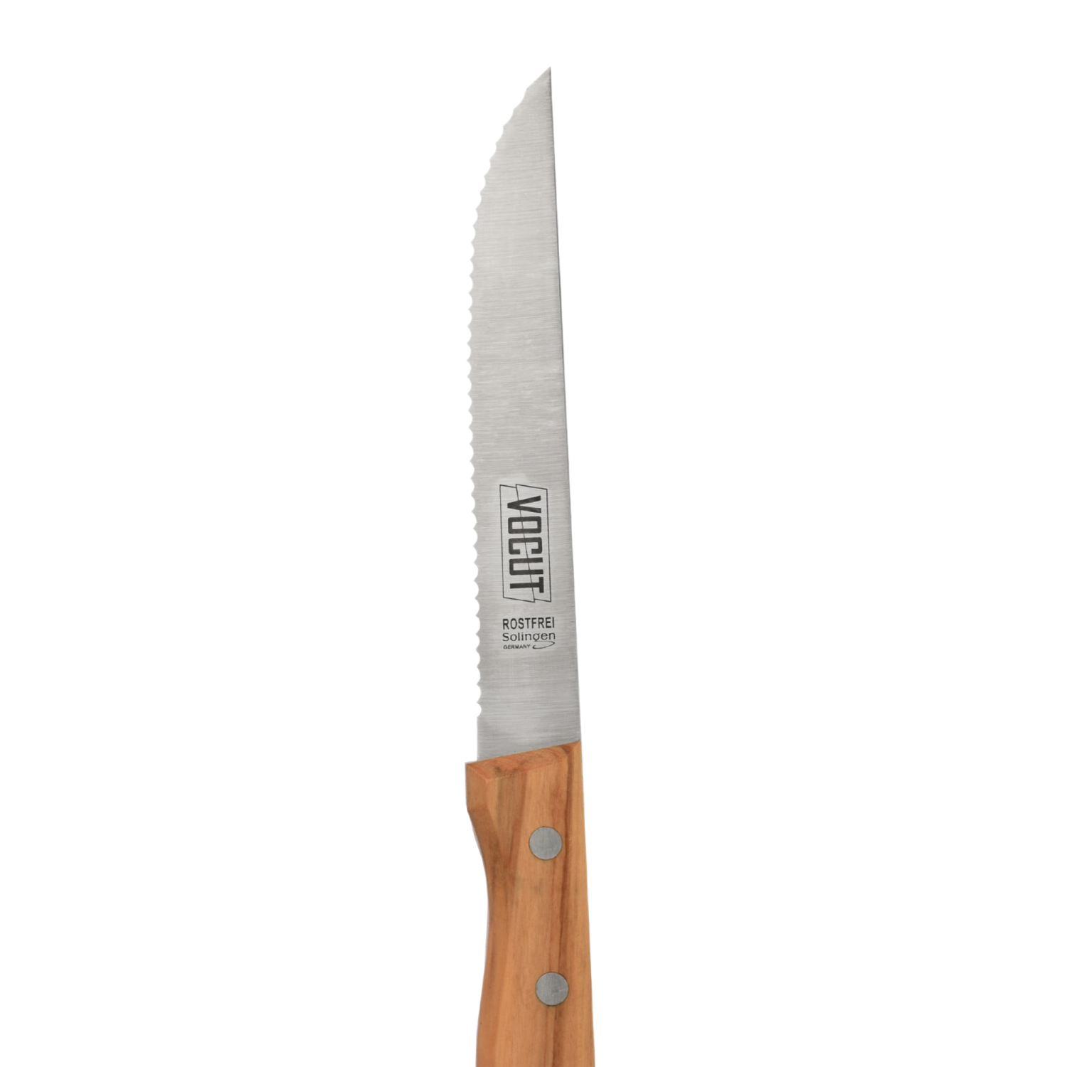 VOCut Steak Besteck Edelstahl 18/8 rostfrei Olivenholzgriff Besteckset