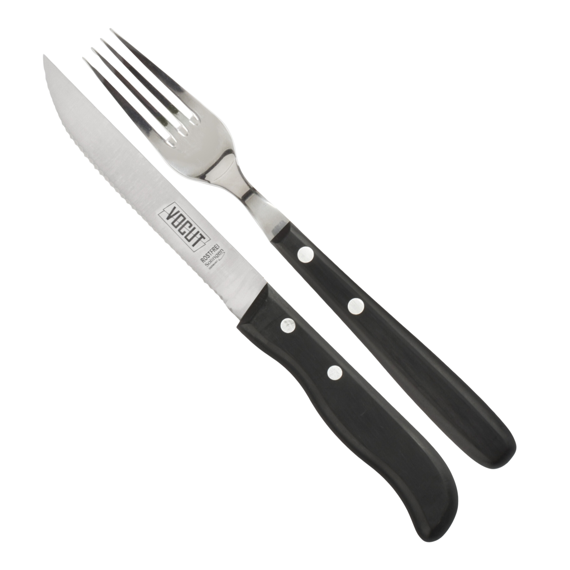 VOCut Steak Besteck Edelstahl 18/8 rostfrei Soft-Touch...