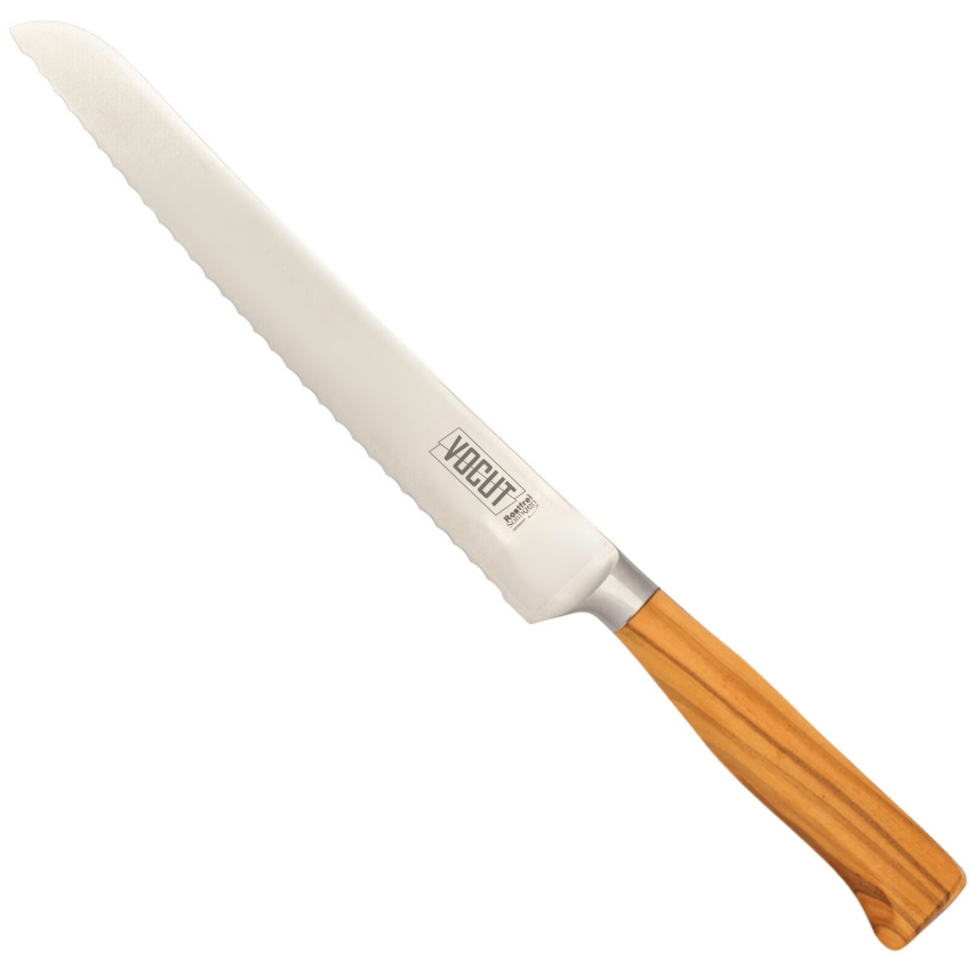 VOCUT Brotmesser 21 cm aus Solingen mit Wellenschliff und...