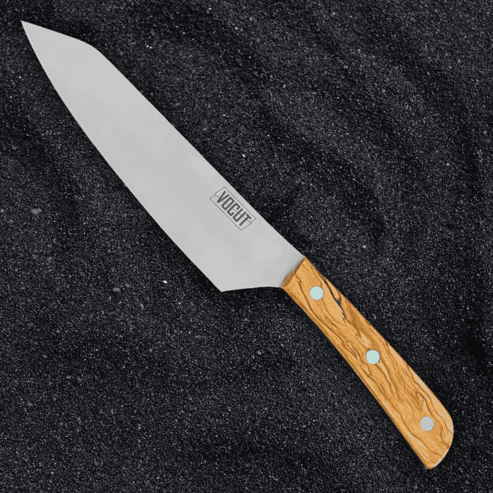 VOCUT Kiritsuke Messer 18,5 cm aus Solingen mit 1.4116 Edelstahl und Olivenholzgriff – optional mit Lasergravur