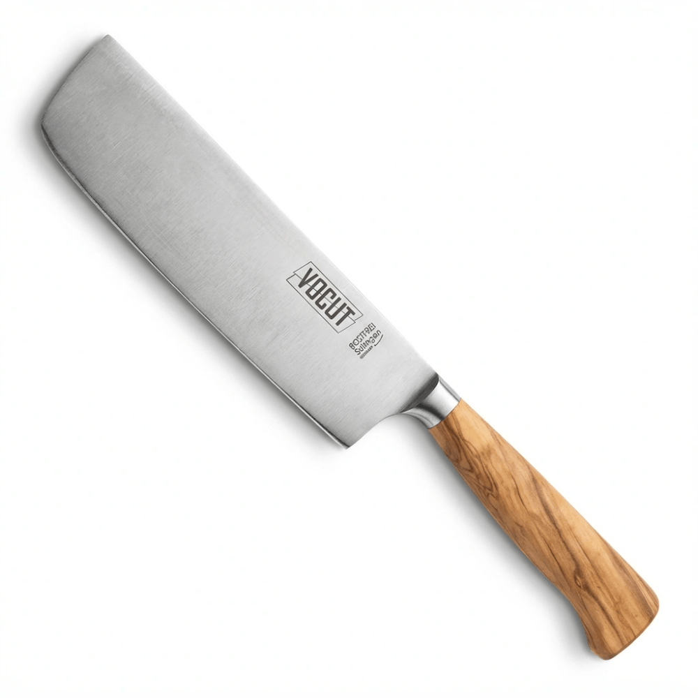 VOCUT Nakiri Messer 16 cm aus Solingen mit geschmiedeter Klinge und Olivenholzgriff – optional mit Lasergravur