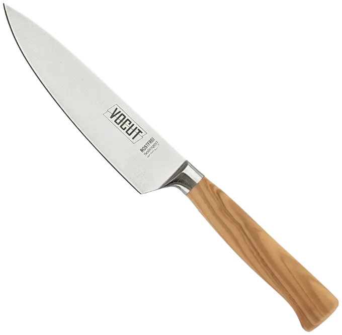 VOCUT Kochmesser 21 cm mit geschmiedeter Klinge und Olivenholzgriff, Made in Solingen